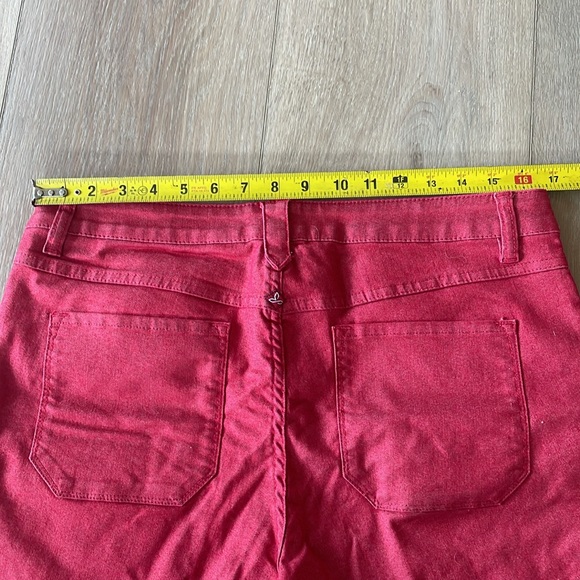 Prana red denim shorts - Picture 4 of 6